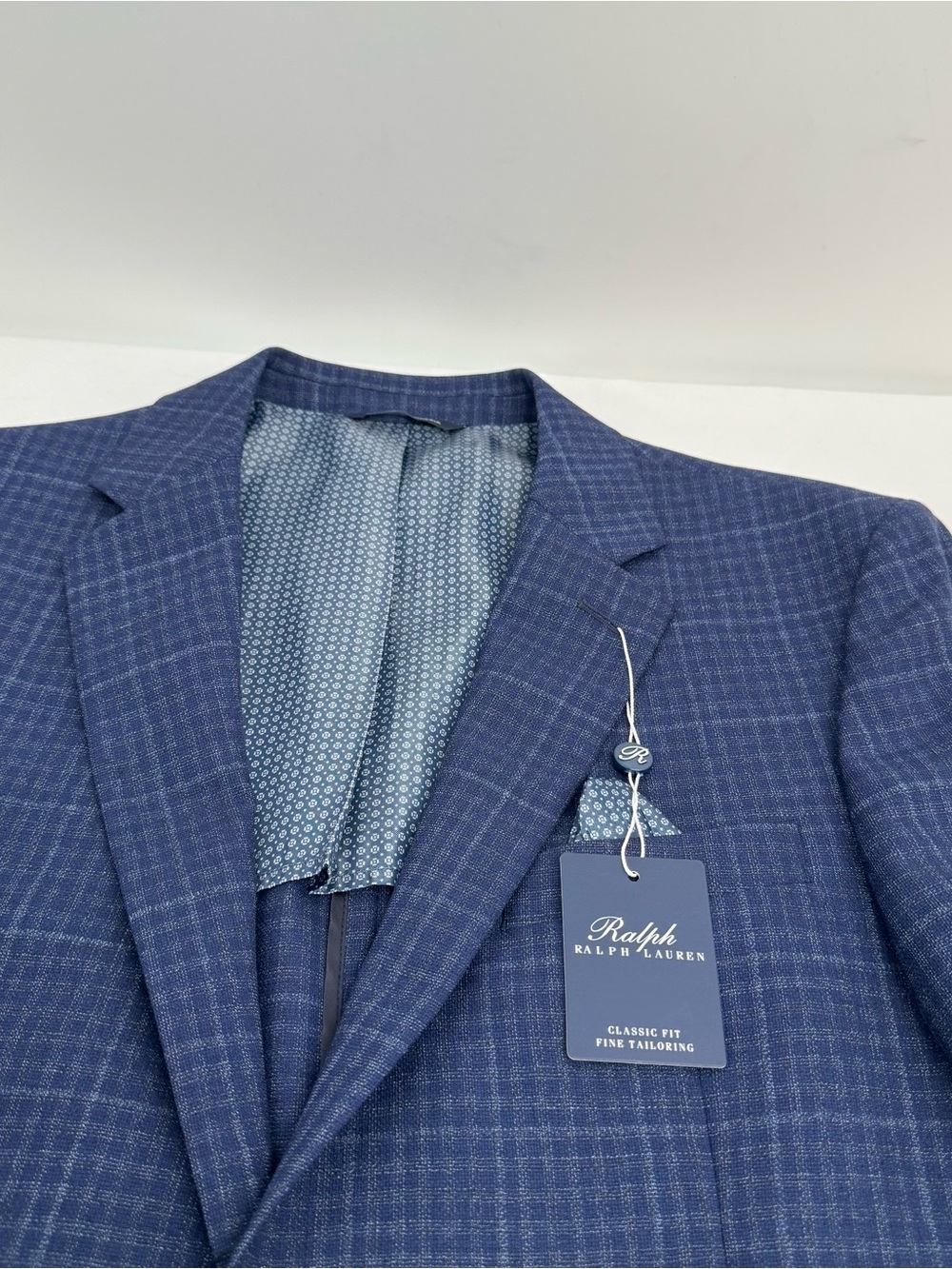 NWT RALPH by RALPH LAUREN Sport Coat Men’s 40 L Navy Wool Plaid - Picture 4 of 13
